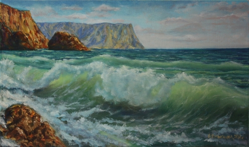 Море. Вид на мыс Айя