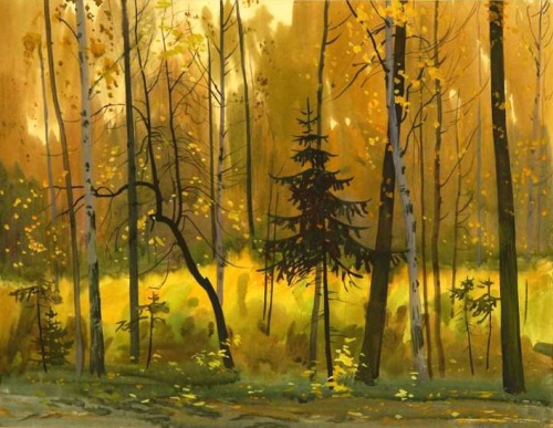 В осеннем лесу