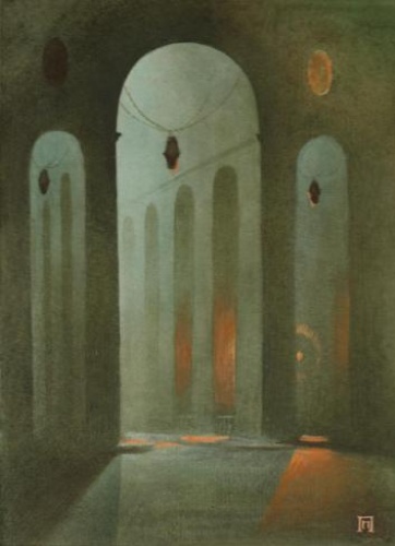 Дворик на Фонтанке.Вечерний свет.