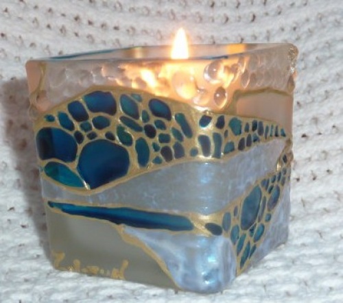 Подсвечник Бирюзовые огни.