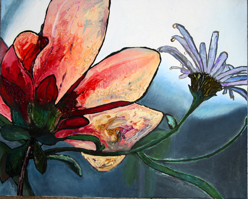 Цветок и волна