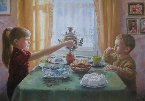 Чаепитие у бабушки