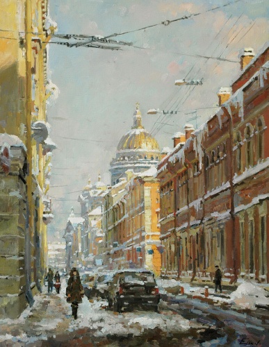 Морозный день в Петербурге