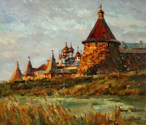 Соловецкий монастырь. На восходе солнца