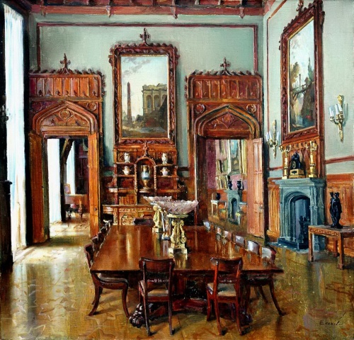 Интерьер парадной столовой Воронцовского дворца