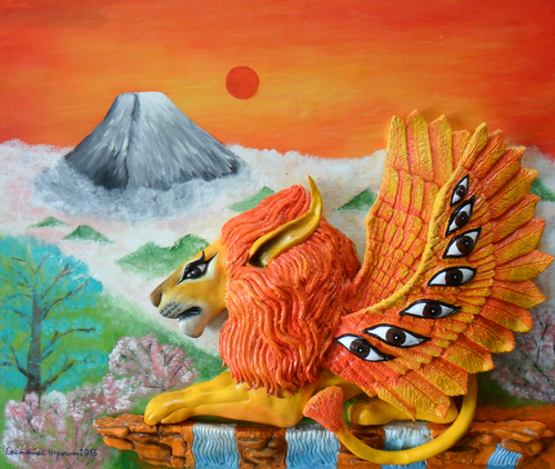 Лев на скале