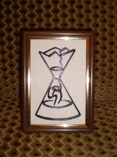 Деревянная картинка "Песочные часы"