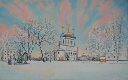 Рождественский вечер в Новоспасском монастыре.