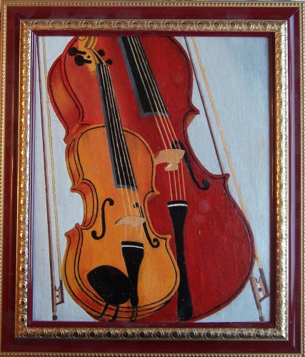 Дуэт скрипки и виолончели.