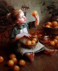 Девочка и апельсины